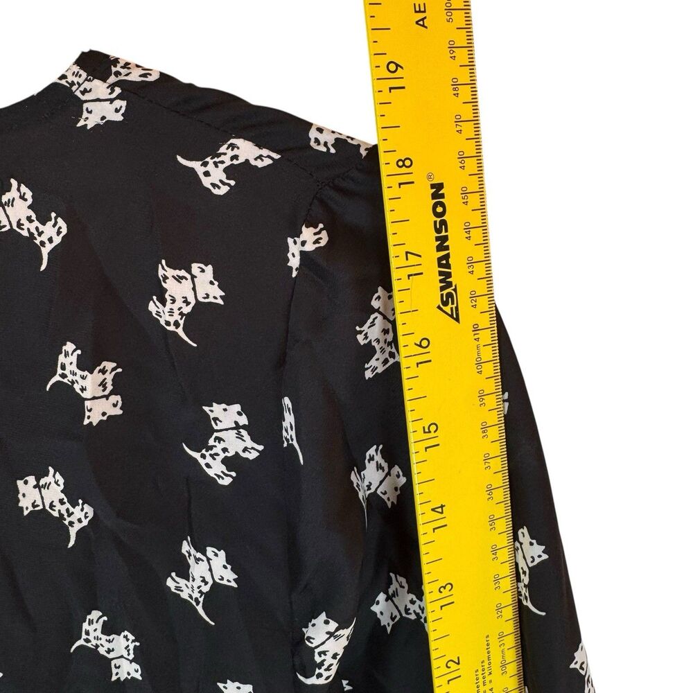 Urban Outfitters Coopertive Dress‎ Size Medium Scottie Dog Black Mini - Picture 9 of 11